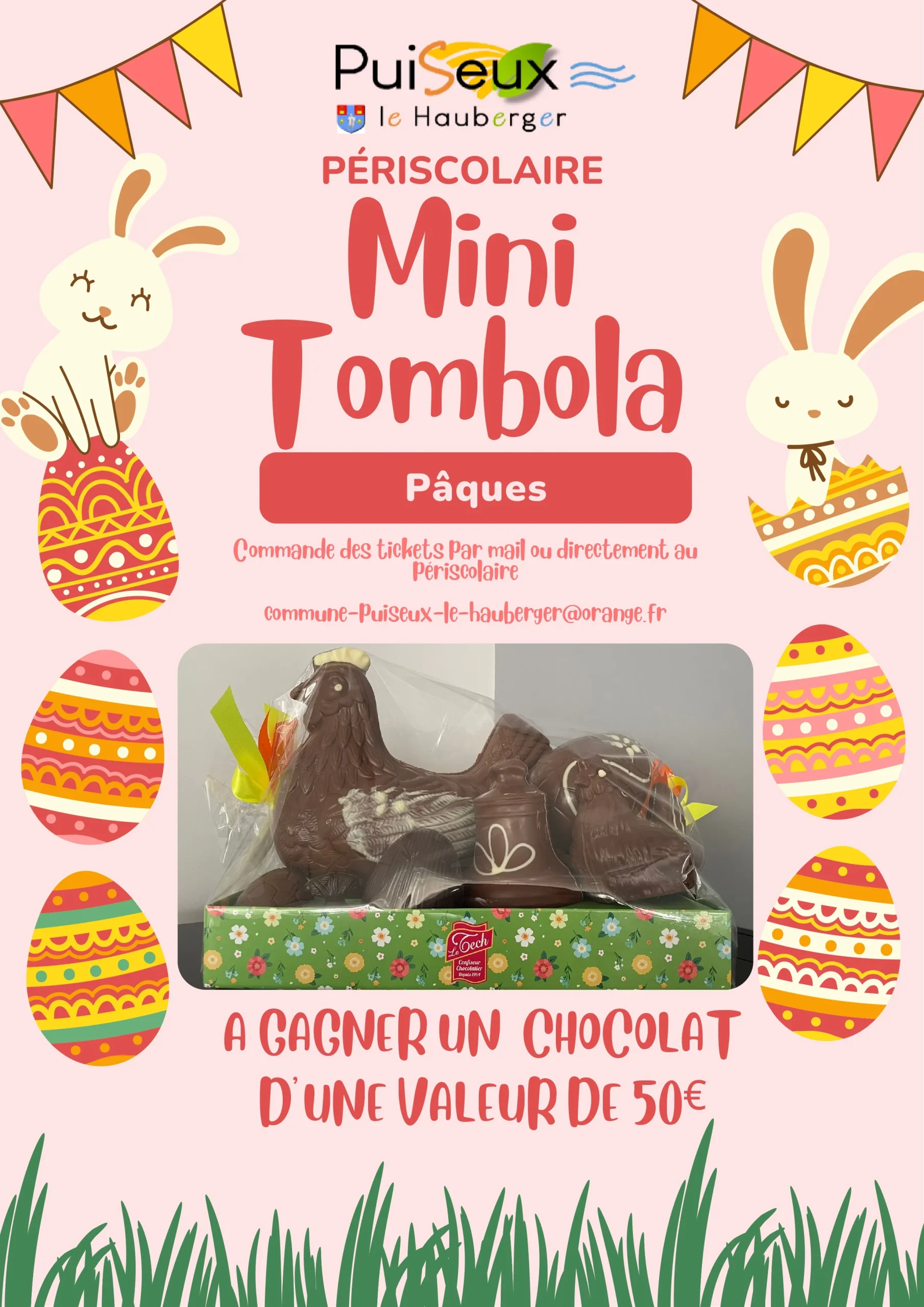 Mini Tombola à gagner un magnifique chocolat d'une valeur de 50,00€
